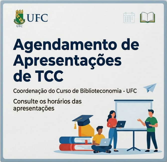 Banner Consulte os horários das apresentações de TCC